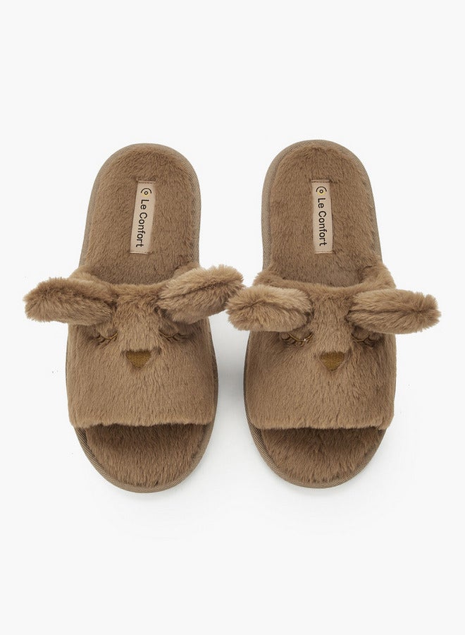 Le Confort Women Ear Applique Bedroom Slippers - Image 3